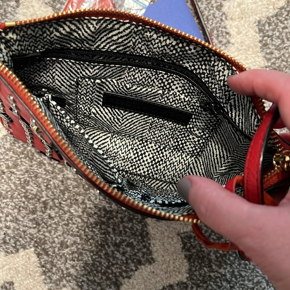 Rebecca Minkoff Ascher Crossbody, red with evil eyes, EUC! - Picture 7 of 7